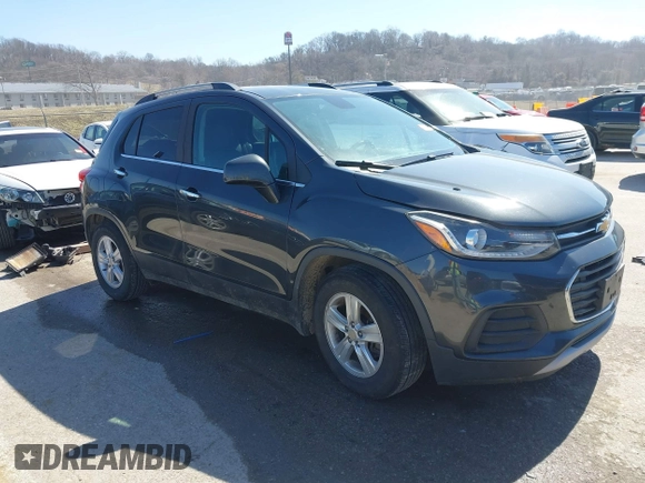 2018 Chevrolet Trax LT with VIN 3GNCJLSB5JL203424, listed as a IAAI auction lot 41738583 with 115,026 mi miles. Bid and sale history available at carsss.com. Image 1.