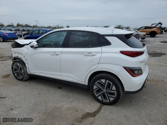 2023 Hyundai Kona Electric SE with VIN KM8K23AG3PU187071, listed as a Copart auction lot 52254685 with 0 mi miles and Non Repairable. Bid and sale history available at carsss.com. Image 2.