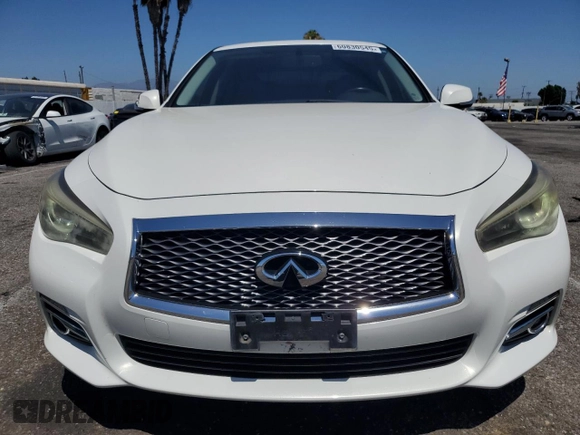 2014 Infiniti Q50 with VIN JN1BV7AP4EM676534, listed as a Copart auction lot 60830545 with 94,948 mi miles and Salvage title. Bid and sale history available at DreamBid. Image 5.
