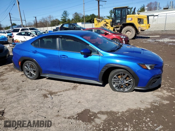 2022 Subaru WRX with VIN JF1VBAA61N9024695, listed as a Copart auction lot 49862825 with 36,423 mi miles and Salvage Title. Bid and sale history available at carsss.com. Image 4.