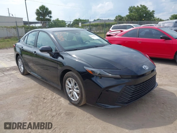 2025 Toyota Camry LE with VIN 4T1DAACK2SU546534, listed as a IAAI auction lot 42202582 with 11,087 mi miles and . Bid and sale history available at DreamBid. Image 1.