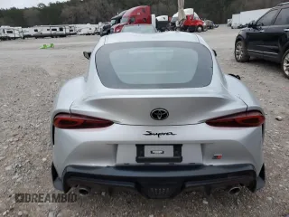 2022 Toyota GR Supra 2.0 with VIN WZ1DB2C09NW048380, listed as a Copart auction lot 87413024 with 0 mi miles and Salvage Title. Bid and sale history available at carsss.com. Image 6.