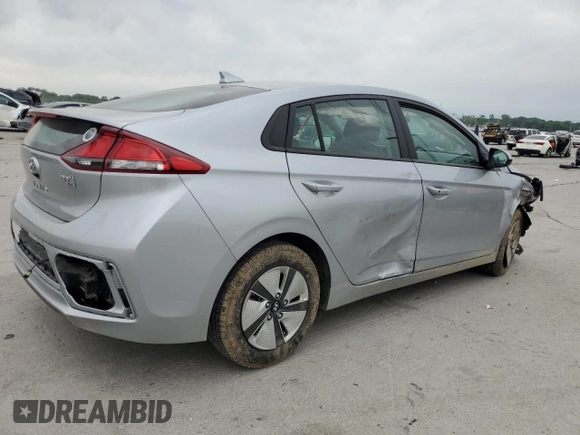 2022 Hyundai Ioniq Blue with VIN KMHC65LC4NU281486, listed as a Copart auction lot 56643665 with 53,396 mi miles and Salvage title. Bid and sale history available at DreamBid. Image 3.