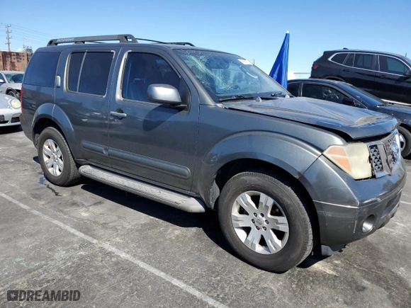 2006 Nissan Pathfinder SE with VIN 5N1AR18U86C607399, listed as a Copart auction lot 47260915 with 252,913 mi miles and Salvage Title. Bid and sale history available at carsss.com. Image 4.