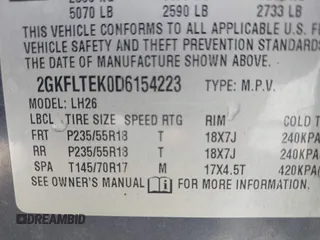 2013 GMC Terrain SLE с VIN 2GKFLTEK0D6154223, выставлен на аукционе IAAI как лот 42553283 с пробегом 145 893 миль миль и . История ставок и продаж доступна на DreamBid. Изображение 9.