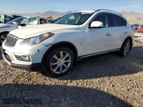 2017 Infiniti QX50 with VIN JN1BJ0RR5HM402997, listed as a Copart auction lot 72995384 with 115,626 mi miles and Salvage Title. Bid and sale history available at carsss.com. Image 1.