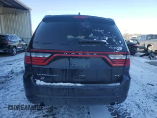 2019 Dodge Durango GT Plus with VIN 1C4RDJDG5KC722543, listed as a Copart auction lot 41857875 with 115,133 mi miles and Salvage Title. Bid and sale history available at carsss.com. Image 6.
