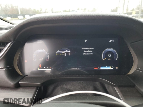 2022 Jeep Grand Cherokee Limited with VIN 1C4RJJBG8N8554545, listed as a Copart auction lot 44686215 with 69,545 mi miles and Salvage title. Bid and sale history available at DreamBid. Image 9.
