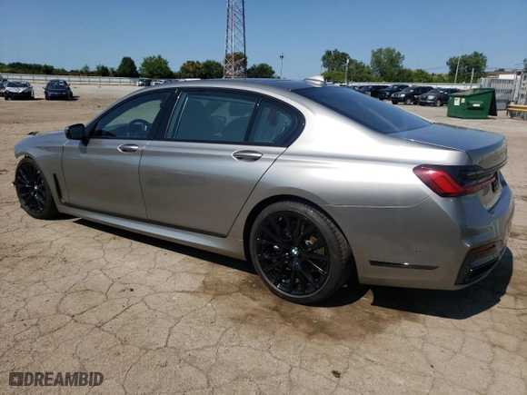 2020 BMW 7 Series 740i xDrive with VIN WBA7T4C03LGF97150, listed as a Copart auction lot 65481534 with 49,705 mi miles and Salvage Title. Bid and sale history available at carsss.com. Image 2.