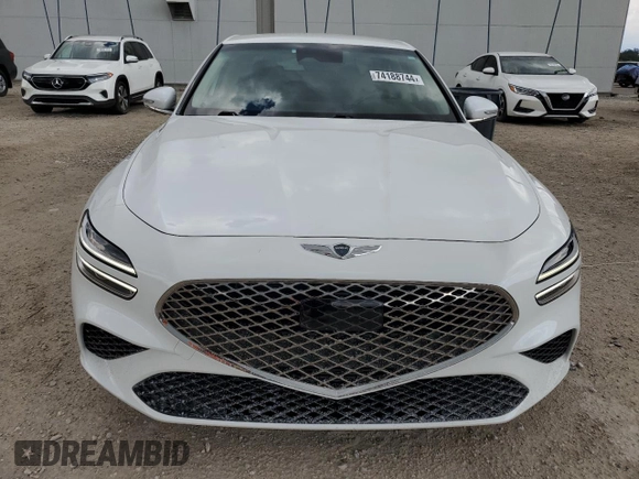 2022 Genesis G70 2.0T with VIN KMTG34TA5NU086926, listed as a Copart auction lot 74188744 with 39,898 mi miles and Salvage Title. Bid and sale history available at DreamBid. Image 5.