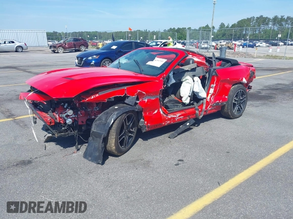 2020 Ford Mustang EcoBoost with VIN 1FATP8UH7L5126134, listed as a IAAI auction lot 41659755 with 57,538 mi miles. Bid and sale history available at carsss.com. Image 2.