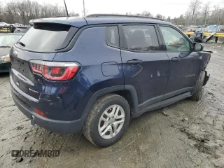 2018 Jeep Compass Sport with VIN 3C4NJCAB0JT233367, listed as a Copart auction lot 85420204 with 105,812 mi miles and Salvage Title. Bid and sale history available at carsss.com. Image 3.