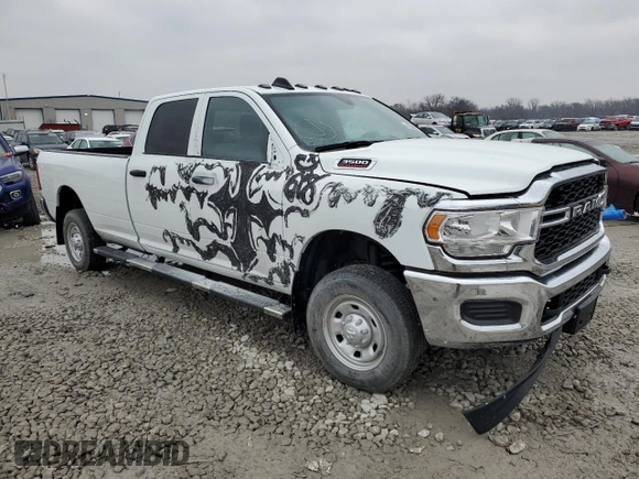 2024 Ram 3500 Tradesman with VIN 3C63R3GJ7RG312206, listed as a Copart auction lot 42588675 with 1,419 mi miles and Salvage Title. Bid and sale history available at carsss.com. Image 4.