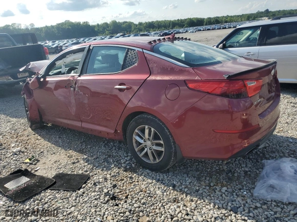 2014 Kia Optima LX with VIN 5XXGM4A75EG288769, listed as a Copart auction lot 78477734 with 0 mi miles and Salvage Title. Bid and sale history available at carsss.com. Image 2.