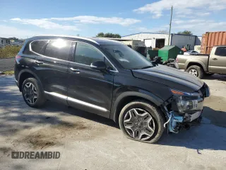 2023 Hyundai Santa Fe Hybrid Limited with VIN 5NMS5DA11PH018770, listed as a Copart auction lot 76145814 with 8,687 mi miles and Non Repairable. Bid and sale history available at carsss.com. Image 4.