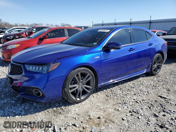 2018 Acura TLX w/A-SPEC Pkg with VIN 19UUB2F68JA002126, listed as a Copart auction lot 42824614 with 71,105 mi miles. Bid and sale history available at carsss.com. Image 1.