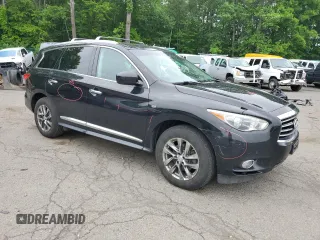 2015 Infiniti QX60 with VIN 5N1AL0MM6FC559628, listed as a Copart auction lot 60128485 with 157,196 mi miles and Salvage title. Bid and sale history available at DreamBid. Image 4.