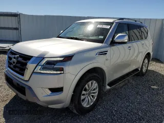 2021 Nissan Armada SV with VIN JN8AY2AC4M9146554, listed as a Copart auction lot 46676665 with 78,093 mi miles and Clean Title. Bid and sale history available at carsss.com. Image 1.