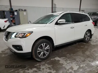 2017 Nissan Pathfinder S with VIN 5N1DR2MM0HC622863, listed as a Copart auction lot 52114595 with 122,017 mi miles and Salvage title. Bid and sale history available at DreamBid. Image 1.