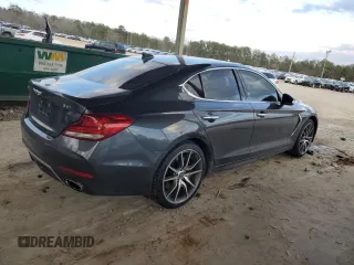 2019 Genesis G70 Advanced with VIN KMTG74LE6KU024096, listed as a Copart auction lot 44221875 with 71,251 mi miles and Salvage Title. Bid and sale history available at carsss.com. Image 3.