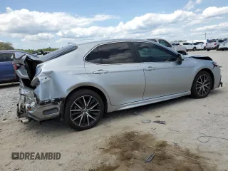 2021 Toyota Camry SE Nightshade with VIN 4T1G11AK5MU515443, listed as a Copart auction lot 52325085 with 55,963 mi miles and Salvage Title. Bid and sale history available at DreamBid. Image 3.