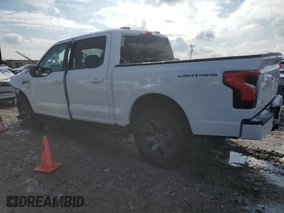 2024 Ford F-150 Lightning Flash with VIN 1FT6W3L73RWG22959, listed as a Copart auction lot 46159195 with Not provided miles and Salvage title. Bid and sale history available at DreamBid. Image 2.
