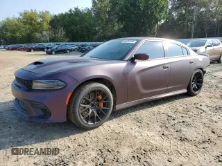 2019 Dodge Charger SRT Hellcat with VIN 2C3CDXL95KH598366, listed as a Copart auction lot 68526184 with 82,679 mi miles and Salvage Title. Bid and sale history available at DreamBid. Image 1.