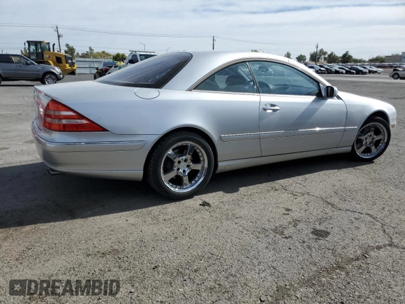2001 Mercedes-Benz CL 500/600 z VIN WDBPJ75J01A012178, wystawiony jako Copart lot #79501584 z przebiegiem 91 331 mil mil oraz Czysty tytuł • Clean title. Historia ofert i sprzedaży dostępna na DreamBid. Obrazek 3.