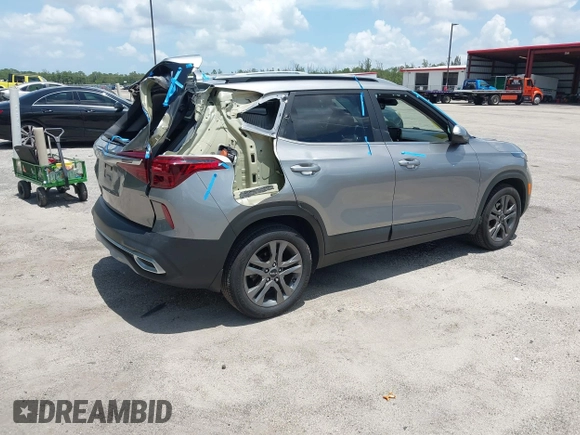 2023 Kia Seltos S with VIN KNDEU2AA8P7369820, listed as a IAAI auction lot 42505783 with 46,106 mi miles and . Bid and sale history available at DreamBid. Image 4.