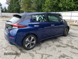 2021 Nissan LEAF SV with VIN 1N4AZ1CVXMC553109, listed as a Copart auction lot 71119954 with Not Provided miles and Salvage Title. Bid and sale history available at DreamBid. Image 3.