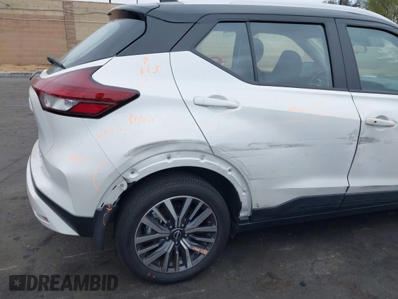 2023 Nissan Kicks SV with VIN 3N1CP5CV9PL483632, listed as a IAAI auction lot 42104642 with 9,964 mi miles. Bid and sale history available at carsss.com. Image 12.
