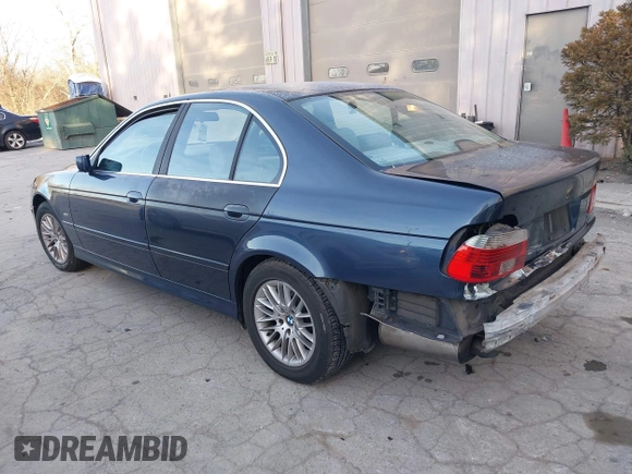 2002 BMW 5 Series 530iA with VIN WBADT63452CH97647, listed as a IAAI auction lot 41258552 with 94,762 mi miles. Bid and sale history available at carsss.com. Image 3.