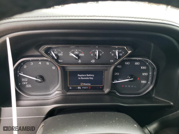 2020 GMC Sierra 1500 SLE with VIN 1GTR8BEK8LZ248583, listed as a Copart auction lot 70676584 with 71,511 mi miles and Salvage Title. Bid and sale history available at carsss.com. Image 9.