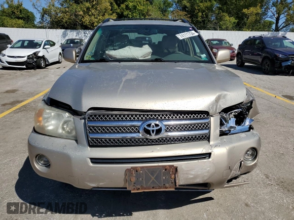 2006 Toyota Highlander Hybrid with VIN JTEEW21A860007516, listed as a Copart auction lot 74111734 with 253,482 mi miles and Salvage Title. Bid and sale history available at carsss.com. Image 5.