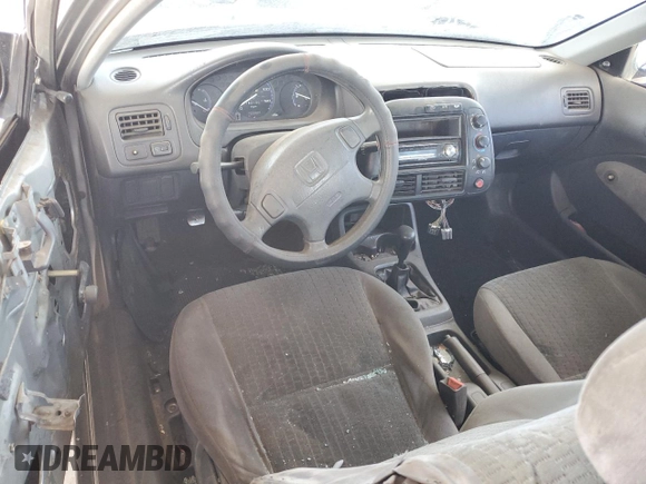 1999 Honda Civic DX with VIN 1HGEJ6125XL086017, listed as a Copart auction lot 58728564 with 262,100 mi miles and Salvage Title. Bid and sale history available at carsss.com. Image 8.