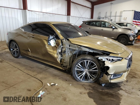 2019 Infiniti Q60 Luxe with VIN JN1EV7EL7KM290898, listed as a Copart auction lot 67174033 with 34,901 mi miles and Salvage Title. Bid and sale history available at DreamBid. Image 4.