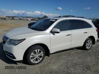 2015 Acura MDX Advance/Entertainment Pkg with VIN 5FRYD4H82FB009557, listed as a Copart auction lot 51964965 with 157,892 mi miles and Salvage Title. Bid and sale history available at carsss.com. Image 1.