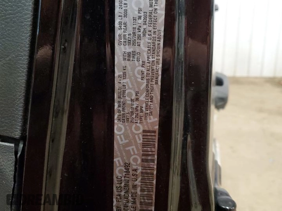 2021 Jeep Wrangler Unlimited Willys с VIN 1C4HJXDN6MW718492, выставлен на аукционе Copart как лот 50181225 с пробегом Не указан миль и Списание • Salvage title. История ставок и продаж доступна на DreamBid. Изображение 12.