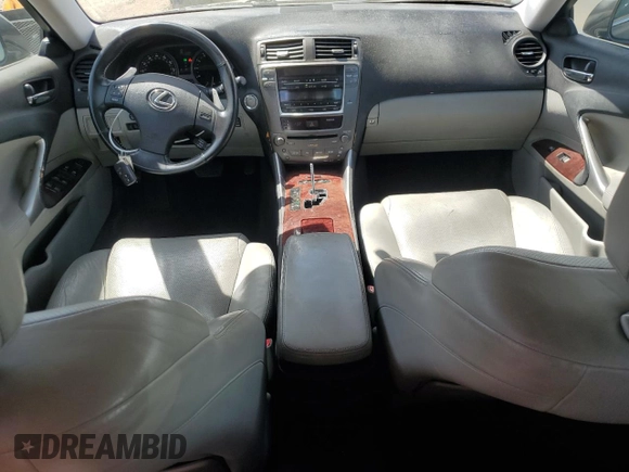 2007 Lexus IS 350 with VIN JTHBE262X72012801, listed as a Copart auction lot 52799505 with 147,640 mi miles and Salvage Title. Bid and sale history available at DreamBid. Image 8.