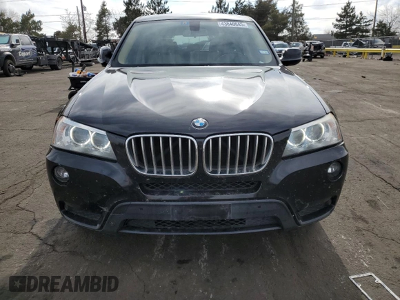 2013 BMW X3 xDrive28i with VIN 5UXWX9C55D0A18437, listed as a Copart auction lot 43840045 with 116,411 mi miles and Salvage Title. Bid and sale history available at carsss.com. Image 5.