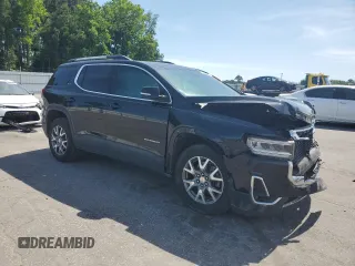2021 GMC Acadia SLT with VIN 1GKKNMLS6MZ129235, listed as a Copart auction lot 57599215 with 91,820 mi miles and Salvage title. Bid and sale history available at DreamBid. Image 4.
