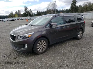 2015 Kia Sedona EX with VIN KNDMC5C13F6026804, listed as a Copart auction lot 52128735 with 165,844 mi miles and Clean Title. Bid and sale history available at carsss.com. Image 1.