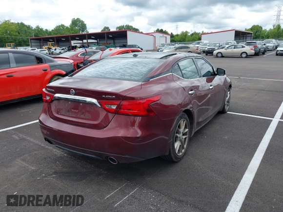 2016 Nissan Maxima S with VIN 1N4AA6AP3GC401332, listed as a IAAI auction lot 42371607 with 177,464 mi miles and . Bid and sale history available at DreamBid. Image 4.