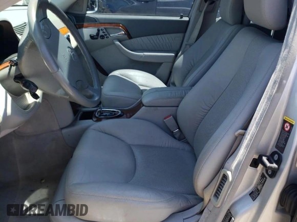 2003 Mercedes-Benz S-Class 4.3L with VIN WDBNG83J43A344741, listed as a Copart auction lot 61529804 with 168,189 mi miles and Salvage Title. Bid and sale history available at carsss.com. Image 7.
