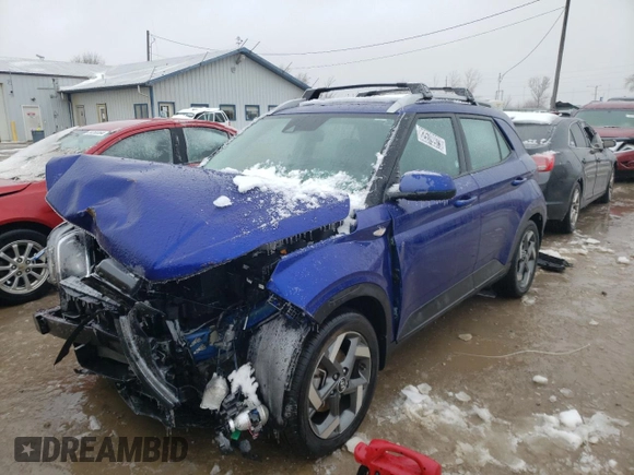 2021 Hyundai Venue SEL with VIN KMHRC8A3XMU073196, listed as a Copart auction lot 48167204 with Not Provided miles and Salvage Title. Bid and sale history available at carsss.com. Image 1.
