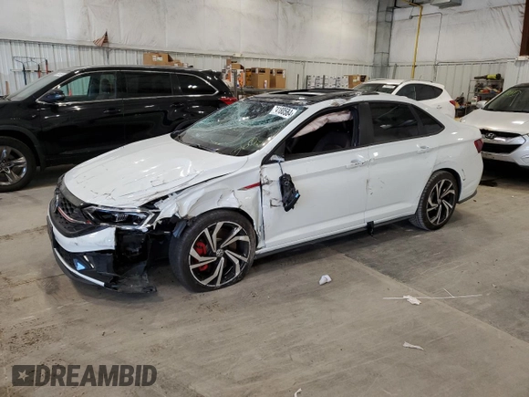 2022 Volkswagen Jetta GLI Autobahn with VIN 3VW2T7BU5NM015510, listed as a Copart auction lot 74180584 with 29,147 mi miles and Non repairable. Bid and sale history available at DreamBid. Image 1.