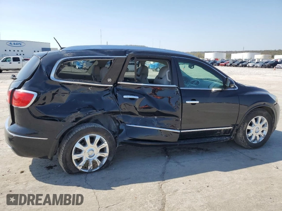 2017 Buick Enclave Leather with VIN 5GAKRBKD7HJ313466, listed as a Copart auction lot 52181345 with 81,552 mi miles and Salvage Title. Bid and sale history available at DreamBid. Image 3.