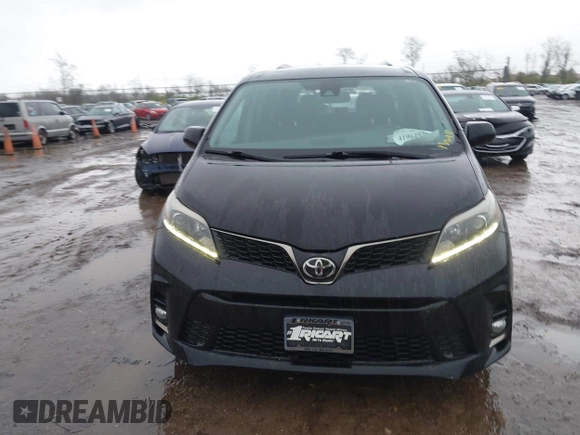 2018 Toyota Sienna SE with VIN 5TDXZ3DC5JS937838, listed as a IAAI auction lot 41964525 with 63,177 mi miles and . Bid and sale history available at DreamBid. Image 12.