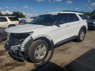 2023 Ford Explorer XLT z VIN 1FMSK8DH2PGA55872, wystawiony jako Copart lot #55814285 z przebiegiem 43 091 mil mil oraz Szkoda całkowita • Salvage title. Historia ofert i sprzedaży dostępna na DreamBid. Obrazek 1.