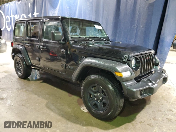 2022 Jeep Wrangler Unlimited Sport with VIN 1C4HJXDN6NW235859, listed as a Copart auction lot 86689334 with 11,354 mi miles and Clean Title. Bid and sale history available at DreamBid. Image 4.